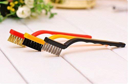 184 -3 Pc Mini Wire Brush Set (Brass Nylon Stainless Steel Bristles) 184 -3 Pc Mini Wire Brush Set (Brass Nylon Stainless Steel Bristles)